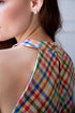 Ella Top - Linen Plaid